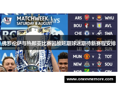 佛罗伦萨与热那亚比赛因故延期球迷期待新赛程安排